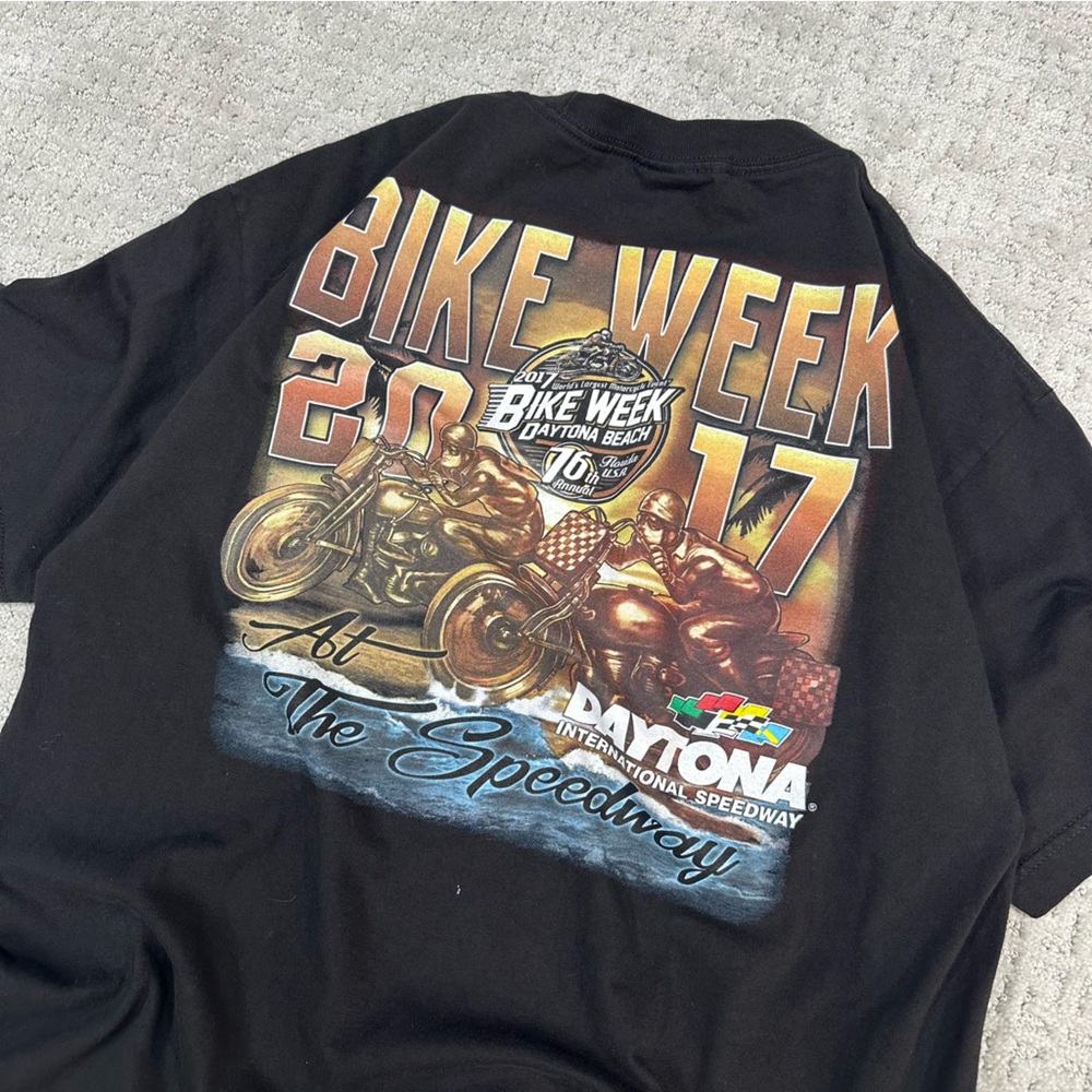Daytona Bike Week Black Graphic Tee